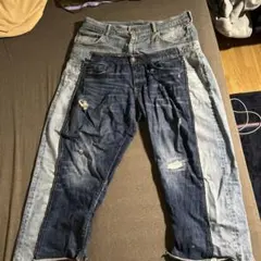 パンツ MAZZ double waist denim Mazz double waist denim black - メルカリ