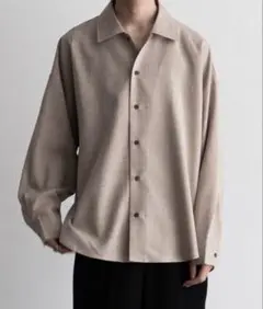 Casper Johnイミテーションウールヒュージシャツ