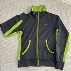 NIKE レディース　S ジャージ ジャケット グレー×ライムグリーン
