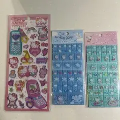 ハローキティ キャラクターシール 3シートセット