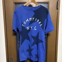 TOMMY 1985 N.Y.C. スター柄 Tシャツ ブルー Lのサムネイル