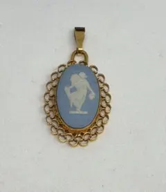 4112 ウェッジウッドカメオ風のペンダント　美品
