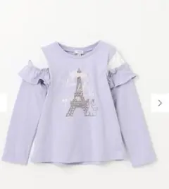 【any FAM/エニィファム】130フレンチモチーフ 長袖 Tシャツ ロンT