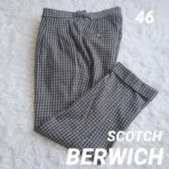 BERWICH SCOTCH サイドアジャスター マイクロチェック スラックスのサムネイル