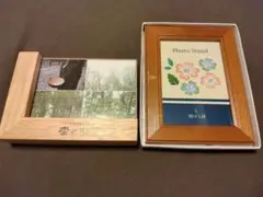 【新品】木製フォトフレーム 2個セット