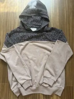 n'OrLABEL　レースデザインパーカー　オシャレウォーカー　モカのサムネイル