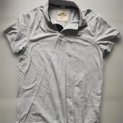 HOLLISTER ストレッチ グレー ポロシャツ Lのサムネイル
