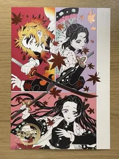 鬼滅の刃　箔押しイラストカードコレクション　鬼滅の刃展　胡蝶しのぶ　カナエ