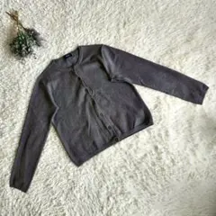 【UNIQLO】カーディガン/L/グレー/長袖/羽織り/無地/シンプル/ユニクロ
