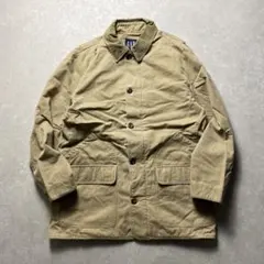 90sGAPハンティングジャケットカーキベージュダック地ワークブルゾン襟コーズ