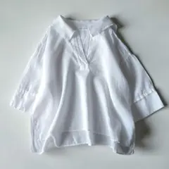 02231-0043 UpcycleLino 天竺スキッパープルオーバー - メルカリ