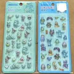 pukupuku シール ぷくぷくシール　ディズニー　モンスターズインク　2種