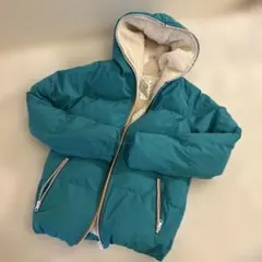 NAVY 裏ボア フェイクダウンパーカー ジャケット　撥水　150