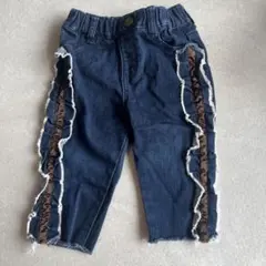 プティマイン ジーンズ デニム フリル 90cm