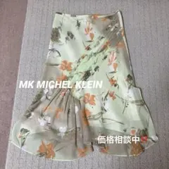 美品！！ミッシェルクラン花柄 フレアスカート シフォン素材　フレアスカート　Mのサムネイル