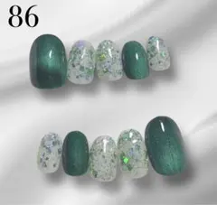 86★ネイルチップ★ハンド★24枚セット★ショートオーバル