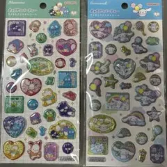 ハピダンブイ　シナモロール ポップデコパーティ　ラメきらクリスタルシール