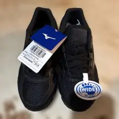 Mizuno ブラック スニーカー 21.0cm ワイド