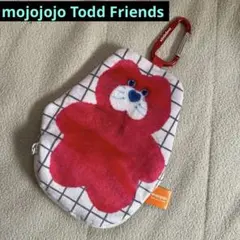 mojojojo Todd Friends カラビナ付きポーチ　赤ねこ