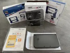 極美品 New NINTENDO 3DS LL メタリックブラック　リズム天国+