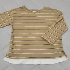 BLUEU AZUR ボーダーTシャツ 110cm　七分袖のサムネイル