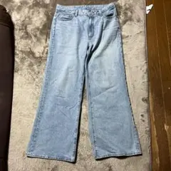 GU ワイドパンツ デニム ライトブルー XLのサムネイル