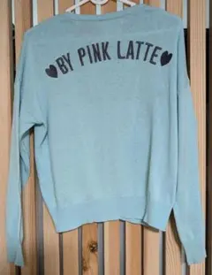 ◎PINK LATTE 水色 カーディガン150