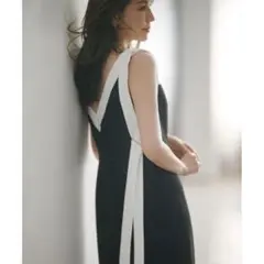 JUSGLITTY 美香さんコラボ バイカラーワンピース