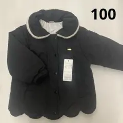 プティマイン　スカラップ中綿ジャケット　100