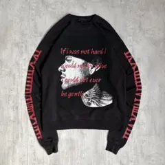 00s vintage 袖プリント スウェット ストリート アメカジ y2k