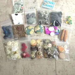 ボタン　ハンドメイド　素材　アンティーク　昭和　レトロ