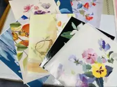 ちぎり絵　6号サイズお手本型紙セット