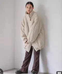 新品タグ付き】LOWRYS FARM モンスターショートコート アイボリー