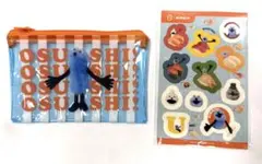 （即日発送）パペットスンスン　スシロー　クリアポーチ&シール