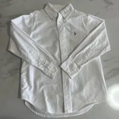 POLO ラルフローレン 長袖 110-120 オックスフォードシャツ 白