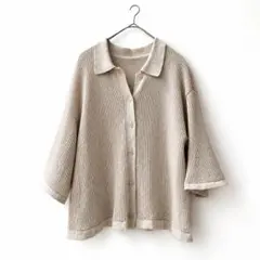 UNITED ARROWS　メッシュ ポロカーディガン ‐ウォッシャブルのサムネイル