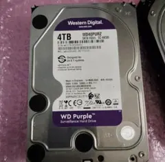 WD Purple WD40PURZ 3.5インチ HDD 4TB中 3
