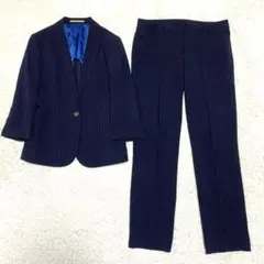 極美品 春夏 オリヒカ パンツスーツ セットアップ ウォッシャブル ネイビー