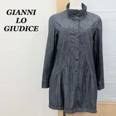 GIANNI LO GIUDICE ペプラムシャツブラウス グレー 36 古着のサムネイル