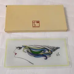 小島功　アート　金の女　美人画　プレート　お皿　新品未使用のサムネイル