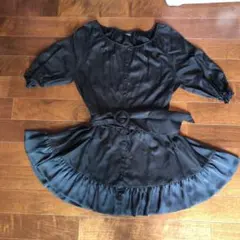 グレースコンチネンタル　ワンピース　ブラック　結婚式　二次会　七分袖