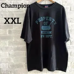 【ビッグサイズXXL】チャンピオン カレッジ風 プリントTシャツ 厚手