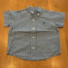 Ralph Lauren 半袖チェックシャツ　24M 90cm