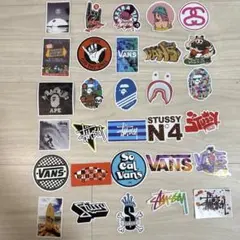 VANS STUSSY A・BATHING APE スケボー用 ステッカーセット