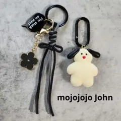 mojojojo じゃらじゃらキーホルダー うさぎ ホワイト ブラック