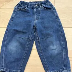 GUバレルレッグデニムパンツ ゴムウエスト