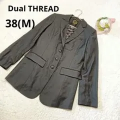 デュアルスレッド テーラードジャケット 黒 アウター /38(M)