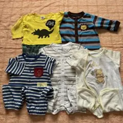 まとめてロンパース 60~70cm 5点セット　男の子　西松屋　ベビーGAP 他