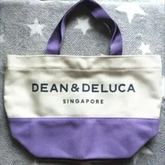 DEAN & DELUCA トートバッグ アイボリー/パープルシンガポール
