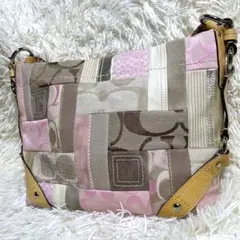 COACH Patchwork Tote Y2K カーリー コーチ シグニチャー